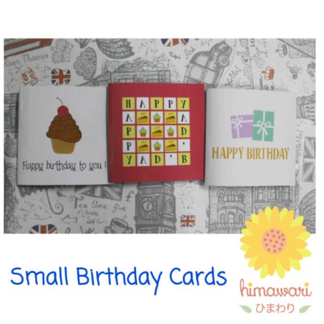 Kartu Ucapan Ulang Tahun Ukuran Kecil Shopee Indonesia
