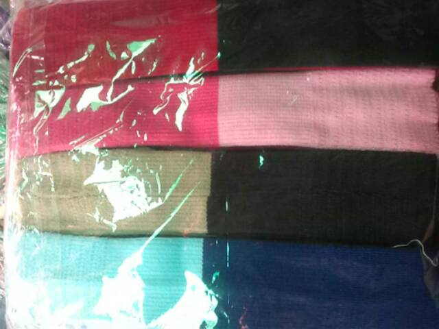 Handsock rajut bolak balik/dua warna