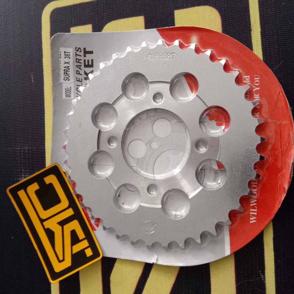 Rear Sprocket / Gear Gir Belakang Honda Supra X / Grand / Prima / Legenda 428 38T Wilwood-3