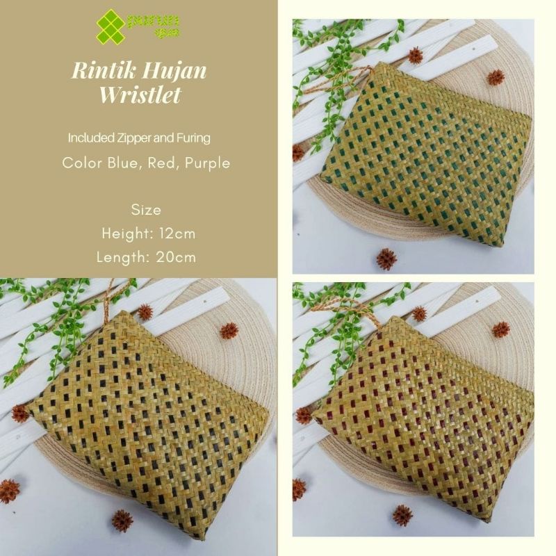 Dompet Unik Etnik Purun Wanita Fashionable