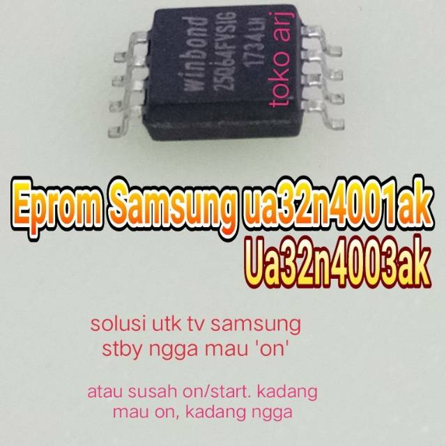 Ic eprom memory samsung ua32n4001ak  ua32n4003ak ua32n4001 ua32n4003