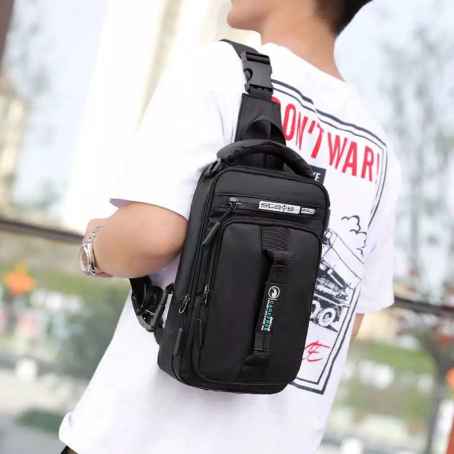 [BELI 1 GRATIS 1] Tas Selempang Pria Element 3in 1 Multifungsi GRATIS 1 Waistbag Professional Tahan Air Bagus Murah Bisa COD