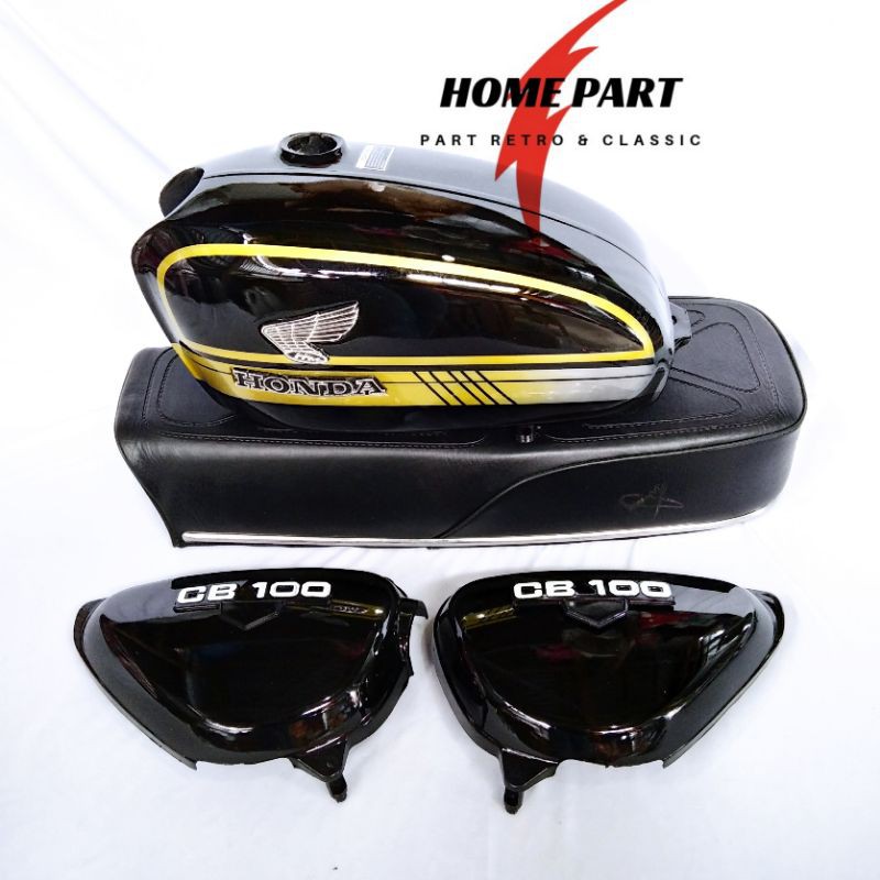 BODY SET CB 100 CB 125 WARNA HITAM KUNING