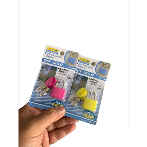 Gembok Mini warna Warna Padlock Ukuran 23MM