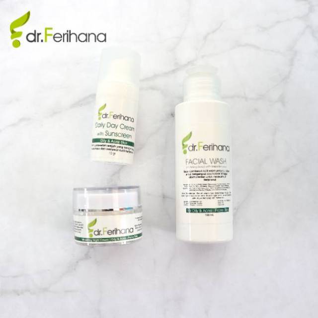 Skincare Halal Paket Premium Oily Acne by dr. Ferihana