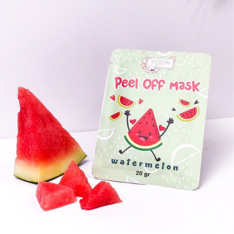 Noera Peel Off Mask Watermelon | Masker organik BPOM