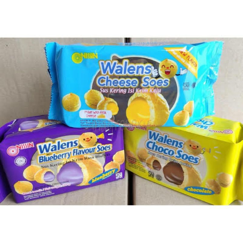 

Retail Nissin Walens Cheese Soes - Sus Kering Isi Keju/ Blueberry