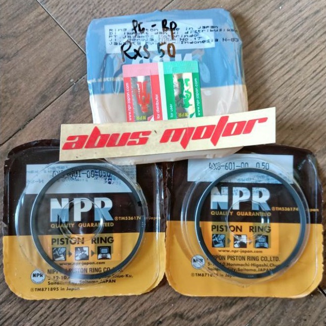 RING SEHER RING PISTON RXS RX SPESIAL SIZE 50 ORIGINAL NPR