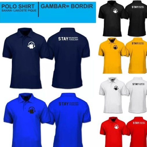 Noveli wear - Kaos kerah pria | kaos polo shirt | kaos polo distro logo bordir music