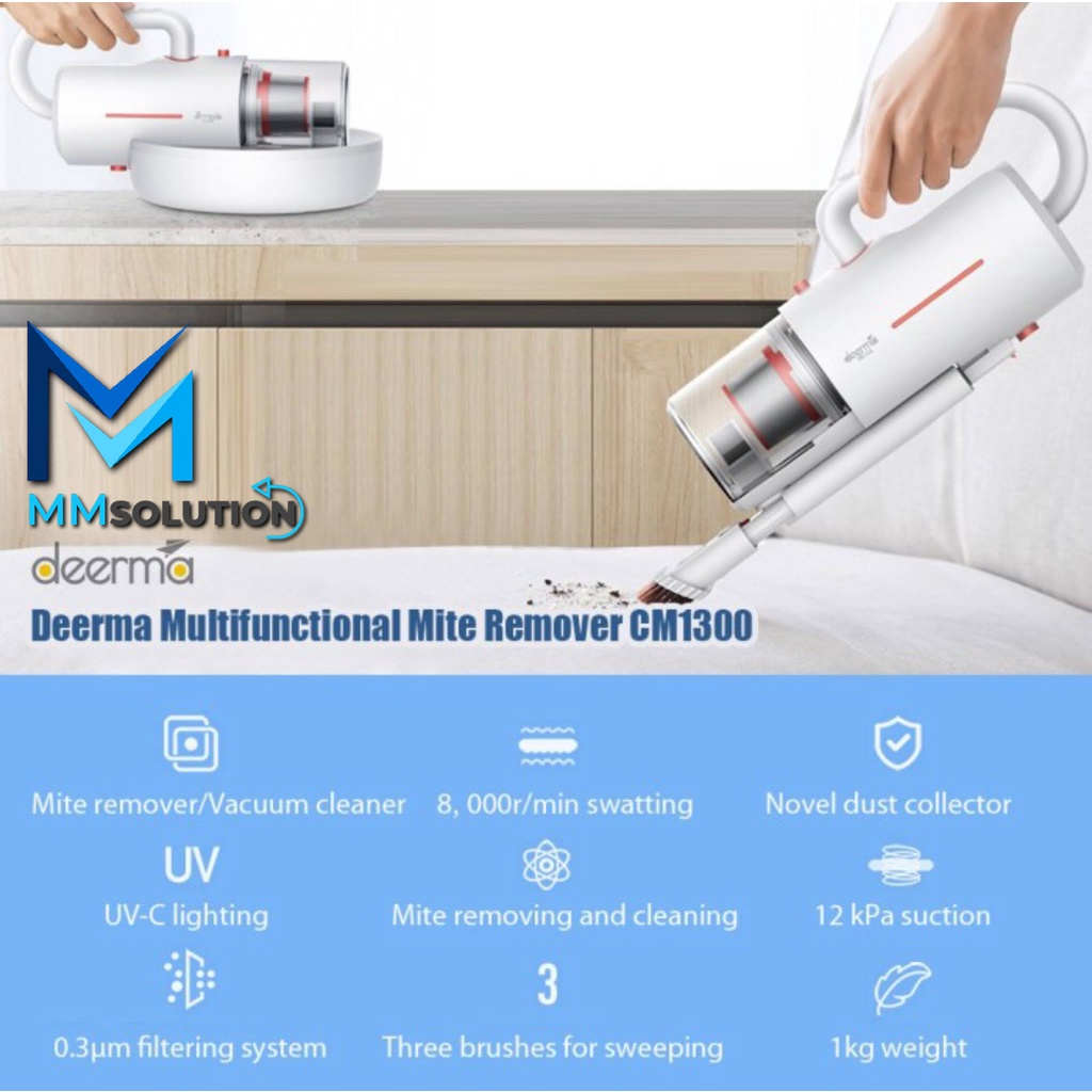 DEERMA CM1300 / CM1900 Vacuum Vacum Cleaner Tungau Kasur Sofa ANTI UV MITES BED