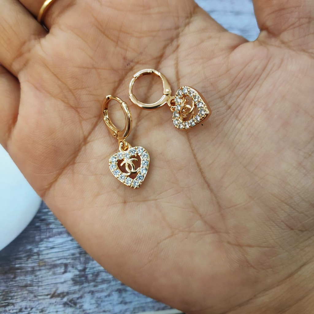 Anting Xuping Jurai Panjang Permata Love Aksesories wanita Tokopelanginicer