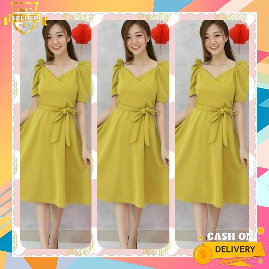 (Cod) Femmy Black Baju Terusan Wanita Murah Kekinian Murah Pakaian Dres Drees Mini Pesta Dress Pakai