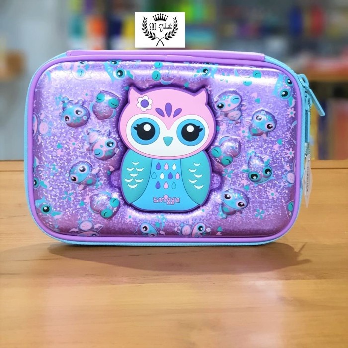 

Tempat pensil Smiggle Hardcase 3D EVA waterproof OWL dgn cermin rias promo