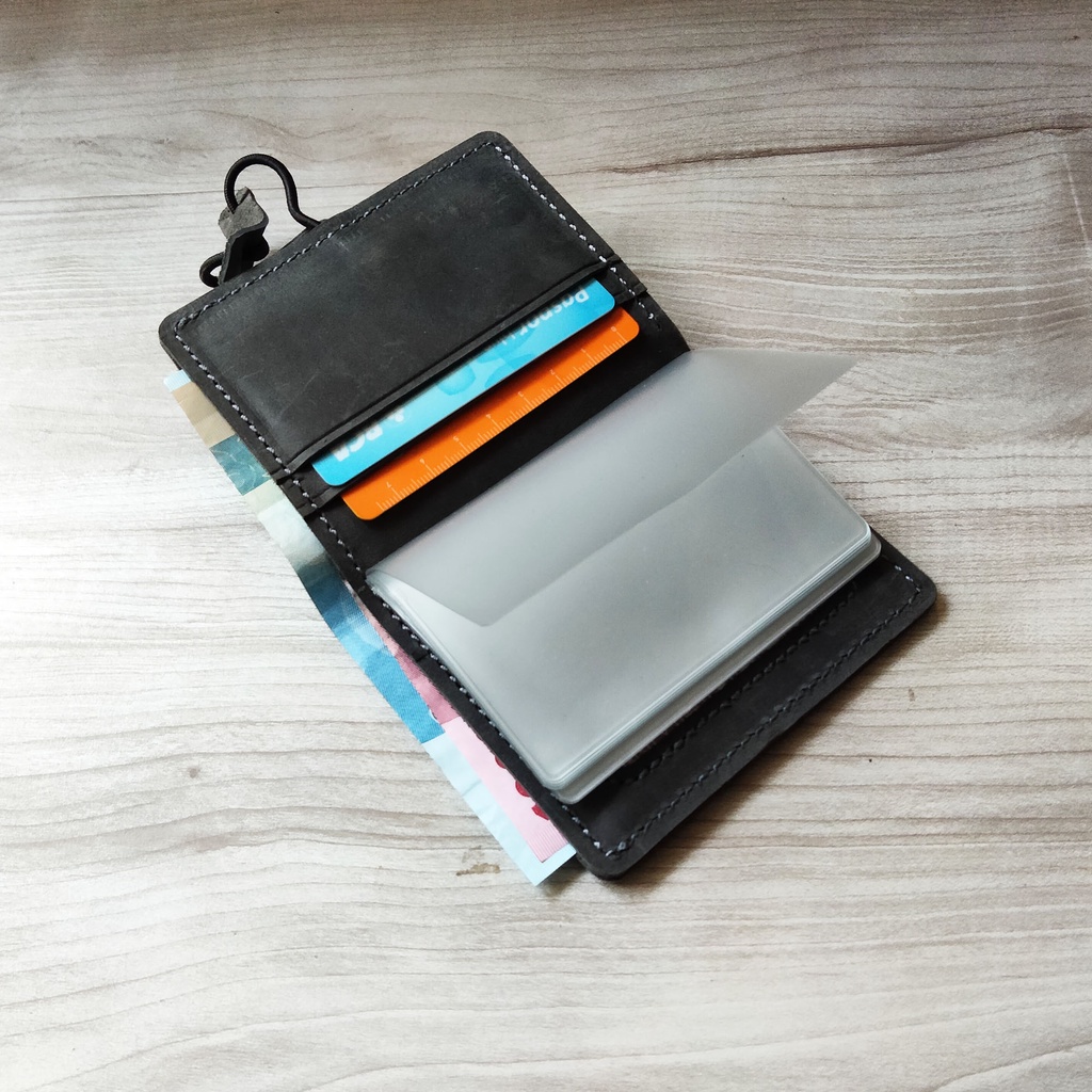 Dompet Kartu Kulit Asli Banyak Slot Card Holder