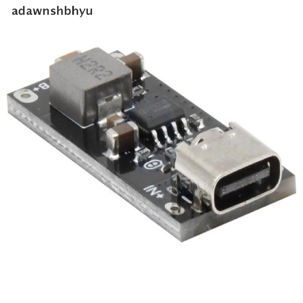 Adawnshbhyu Type-C USB 5V 3A 3.7V 18650papan Pengisian Baterai Lithium Li-ion Charger Modul