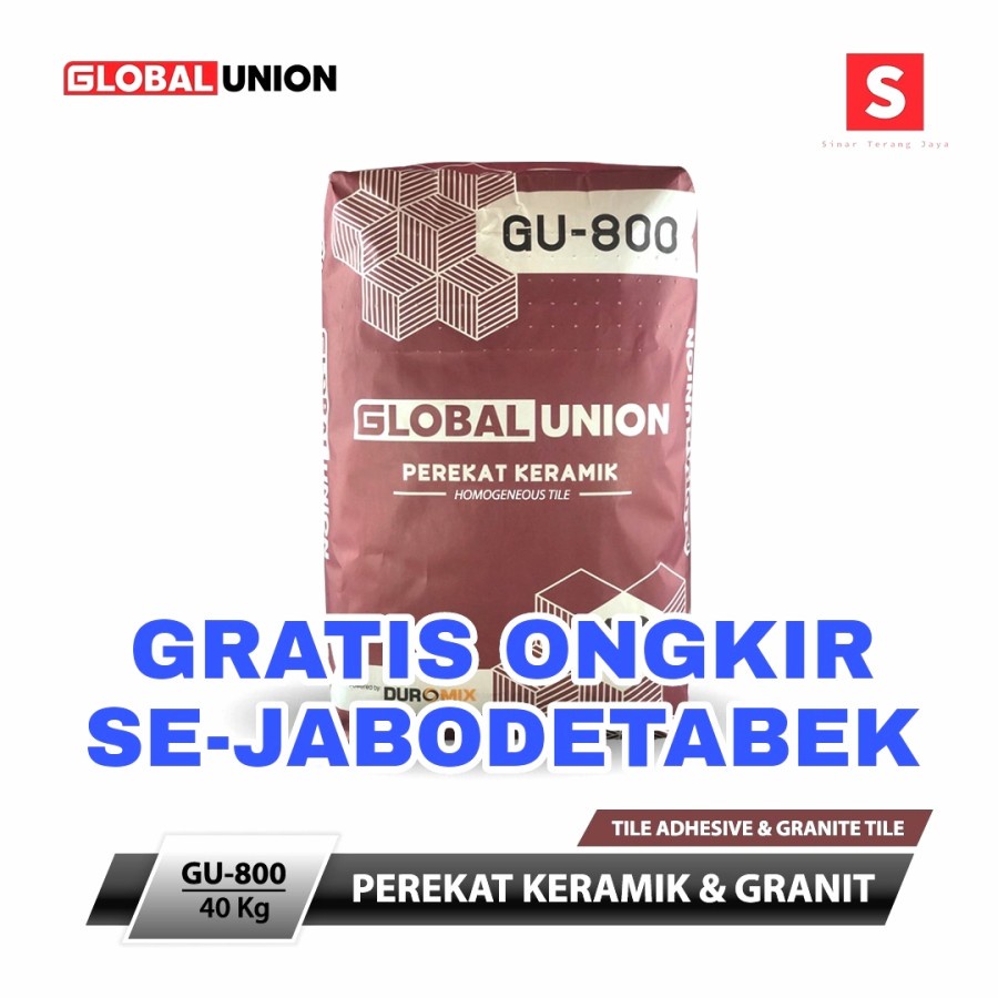 Semen Mortar GU 800 Instan Perekat Keramik 40 Kg