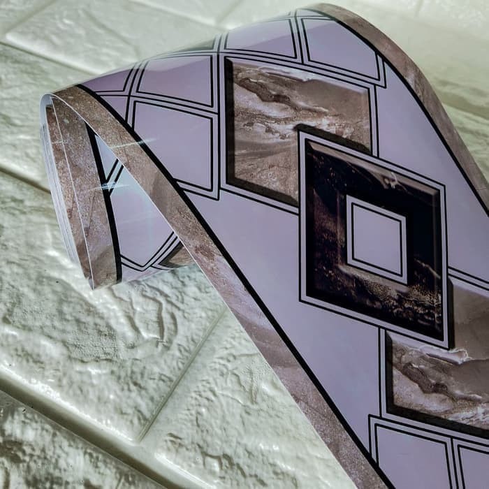 BORDER LIST TEMBOK GLOSSY GRANIT VIN-008 WALLPAPER STIKER vincess shop