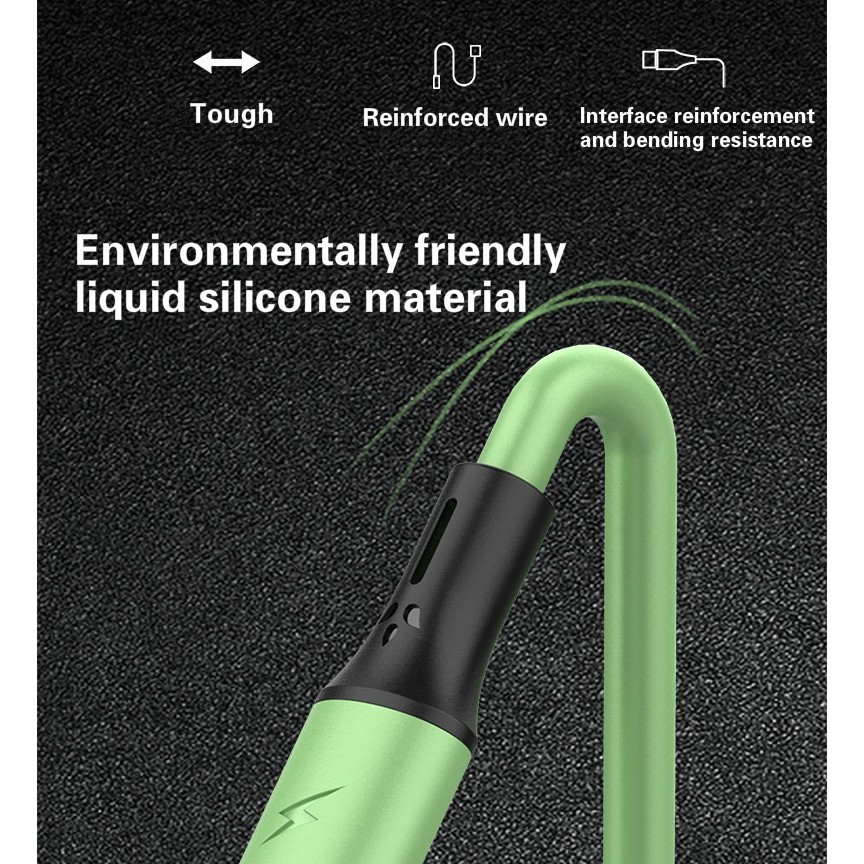 Bahan Silikon Cair Charger Multi Fungsi 3in1 Universal Fast Charging Kabel USB Untuk Android Apple Type-C