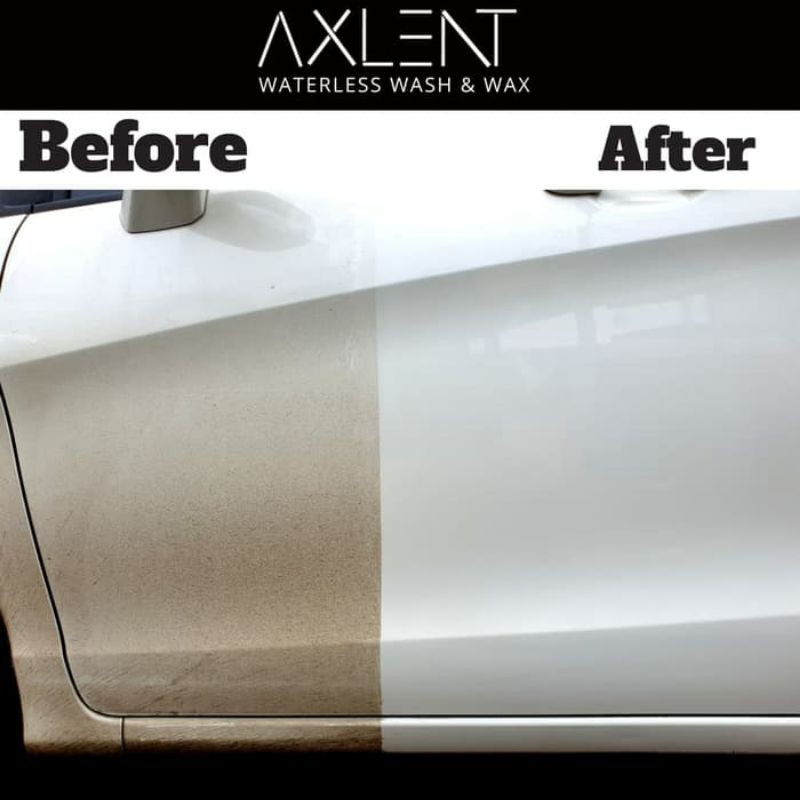 AXLENT WATERLESS WASH &amp; WAX Cuci Mobil Tanpa Air Sabun 1 Liter