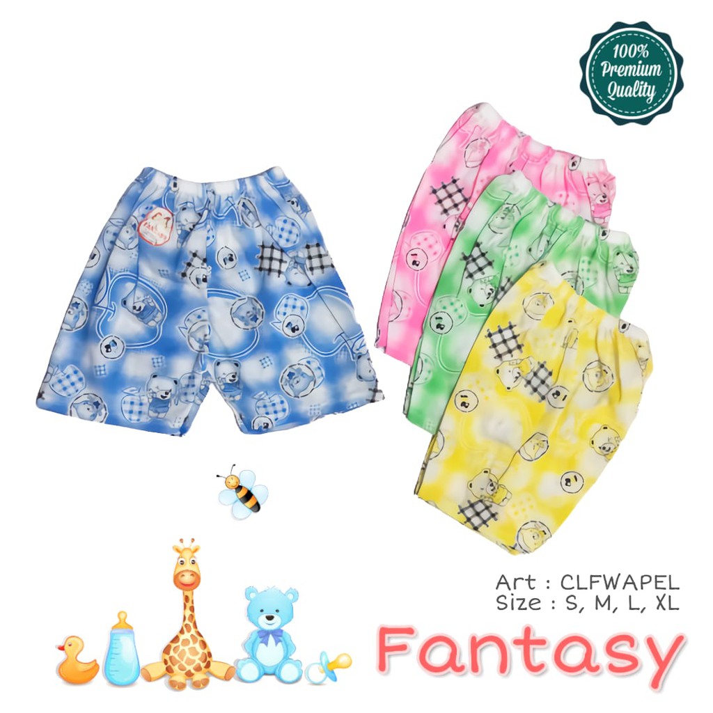 Celana Pendek Bayi Anak Fantasy / Celana Pendek Harian Ukuran S - XL