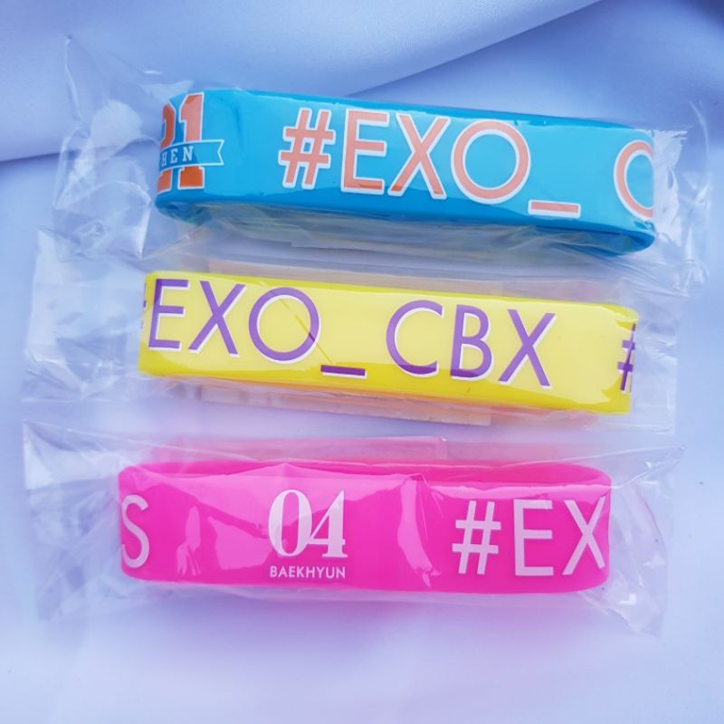 official gelang konser exo cbx japan goods concert fankit jepang