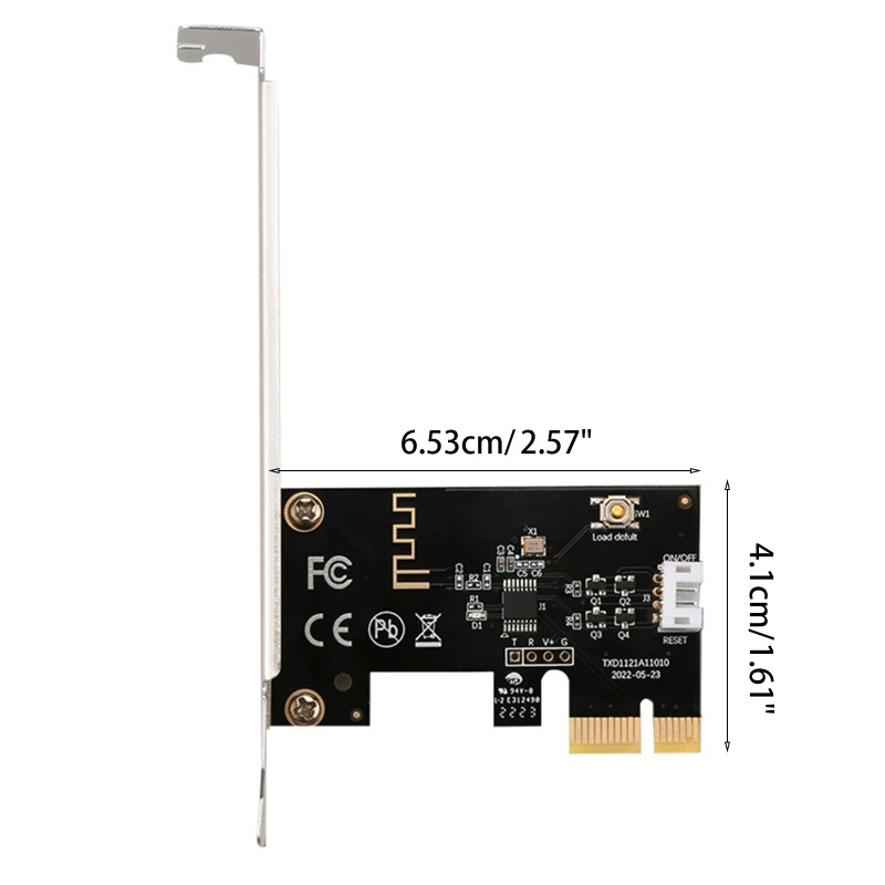 Btsg Power Reset Switch PCIe Card Untuk Komputer Remote Control Bluetooth-Kompatibel