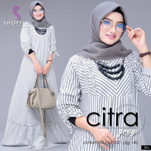 Citra Dress/Gamis Syar'i/Dress Syar'i/Gamis Maxi/Dress Maxi