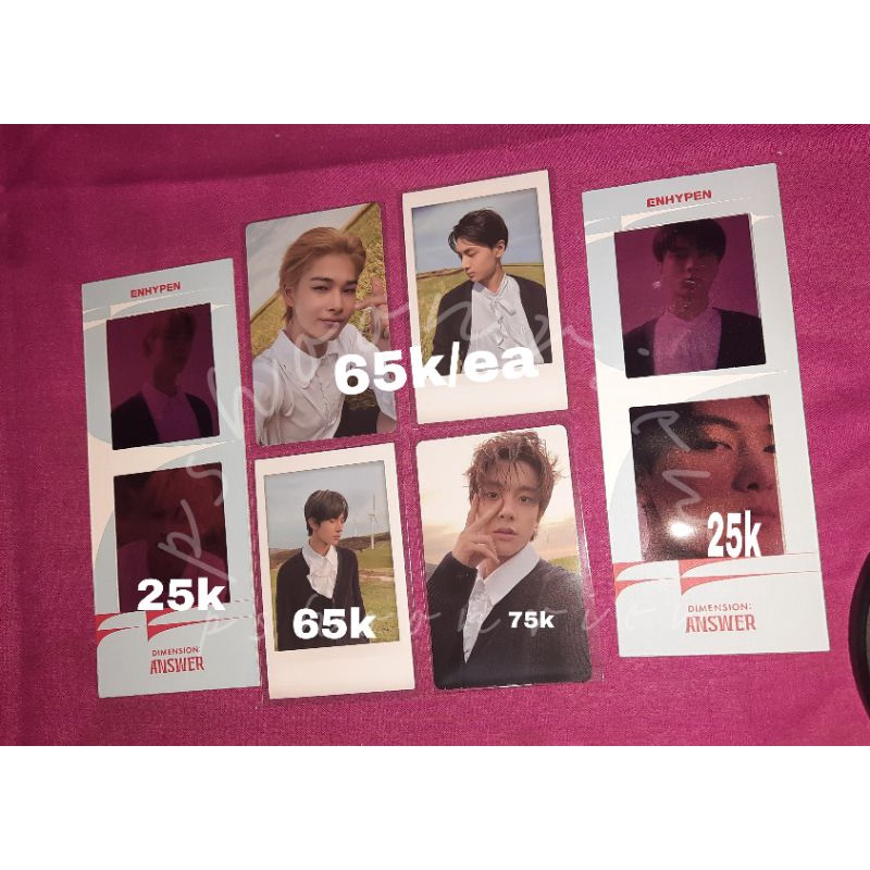 PC POLA YET HEESEUNG, JAY,PC NI-KI JAKE YET,BOOKMARK YET JAY,NI-KI ENHYPEN