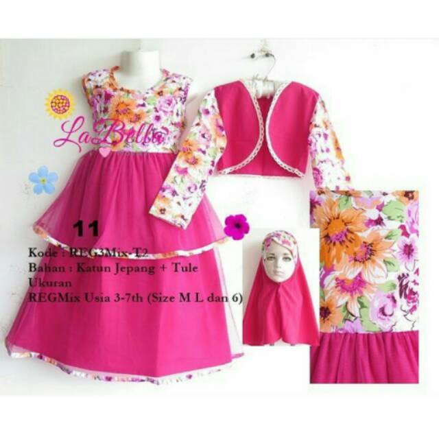Baju | baju anak | gamis | gamis anak | labella | baju muslim anak  | gamis cantik