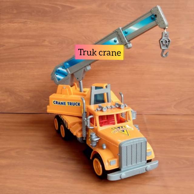 Mainan Mobil Truk Crane - Mainan Miniatur Truck Kontruksi Anak Edukasi