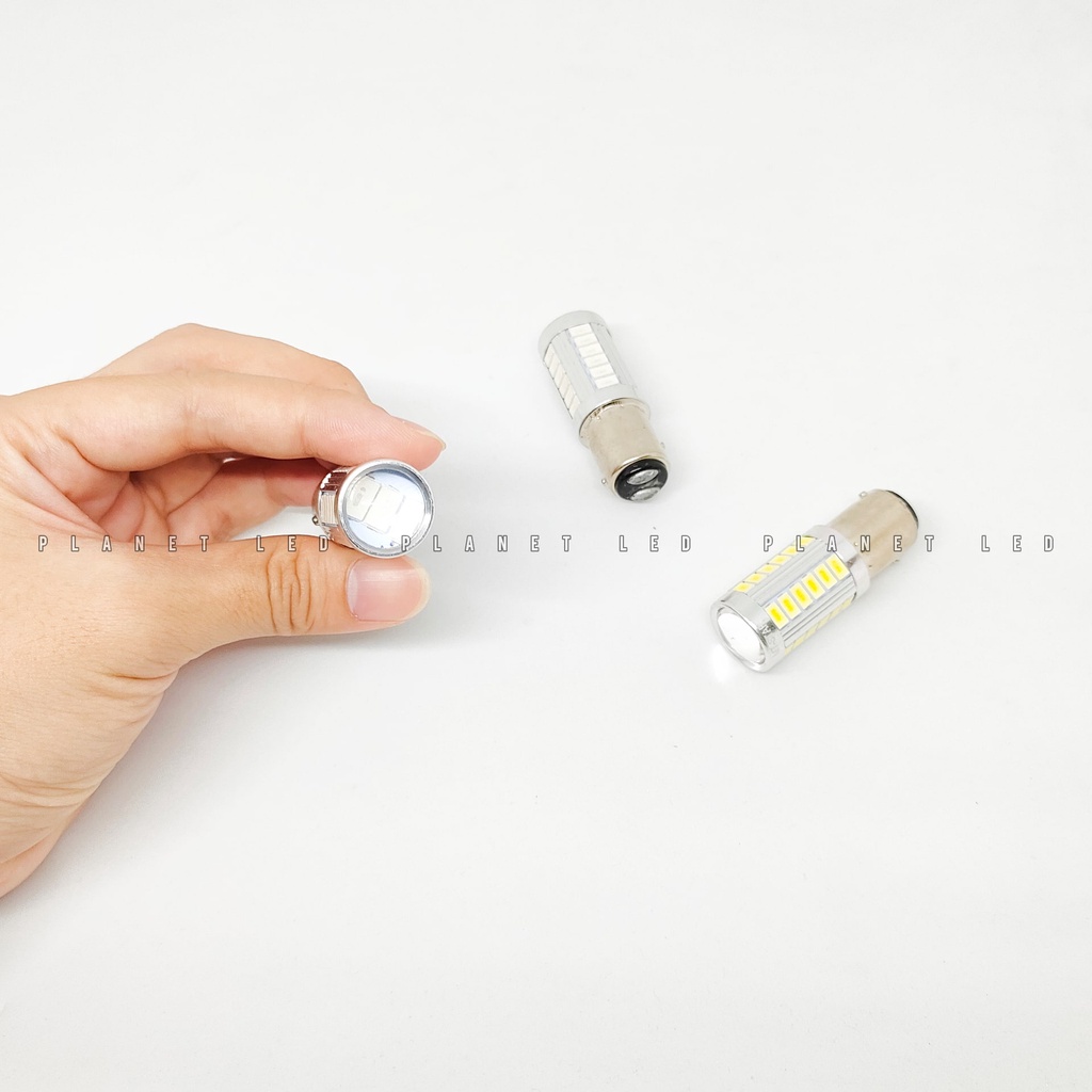 Lampu LED Stop Lamp SUPER BRIGHT 1157 BAY15D 33SMD Stoprem 2 Mode Senja Rem Flash dan Non Flash 33 LED-1