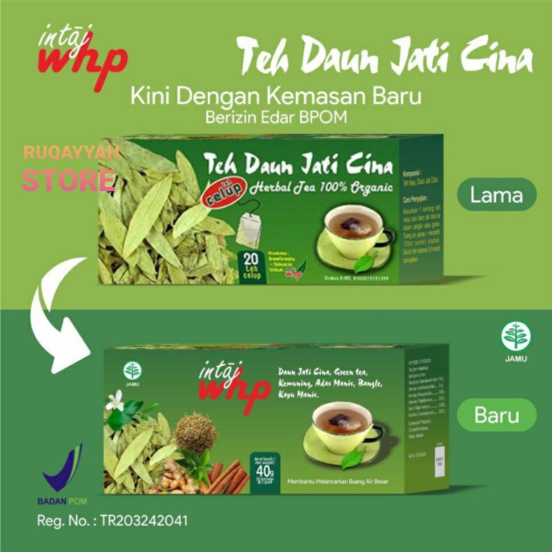 

Teh Celup Daun Jati Cina | Herbal Tea 100% Organic 20 kantong