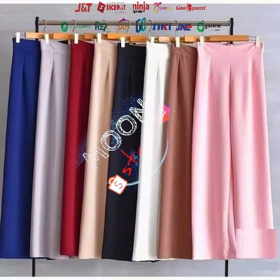 All Size STANDAR-JUMBO 80kg 4XL Ada ✔ KULOT HIGHWAIST ~ Scuba Premium TEBAL, LEMBUT &amp; HALUS | Warna Cantik SHOPEE COD boho/original/celana panjang wanita/