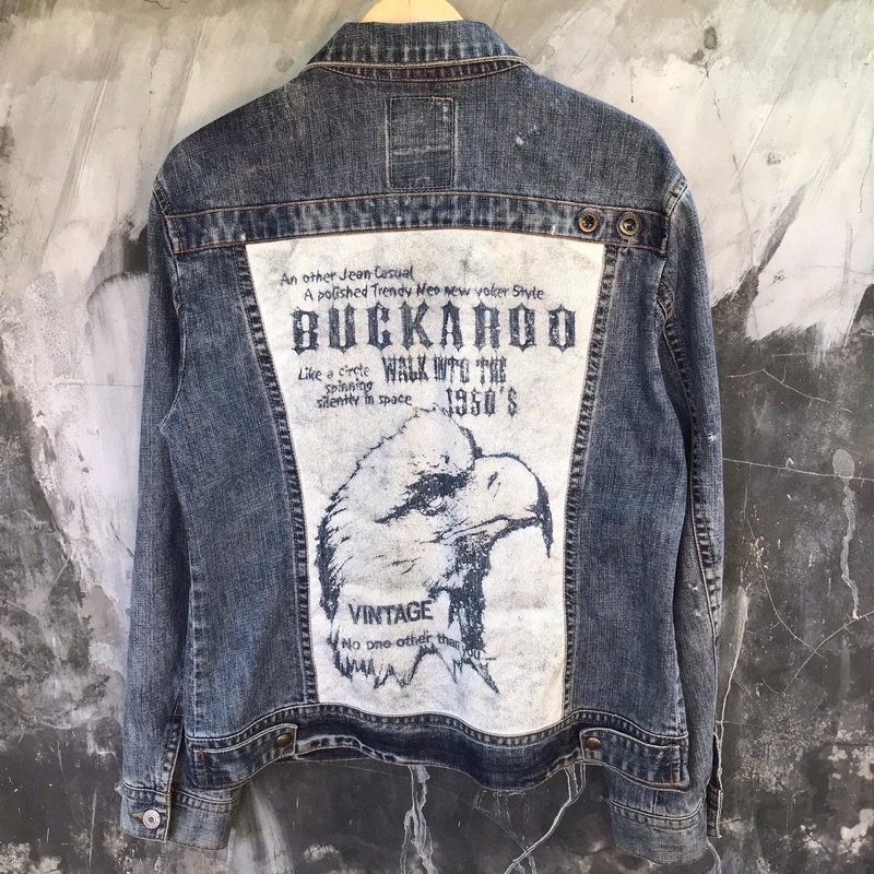 Jaket Denim Buckaroo Size L Second Original