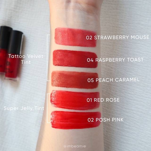 MILLE Tattoo Velvet Tint &amp; Super Jelly Tint Merveille Beaute Thailand / Lip / Lipstick / Matte