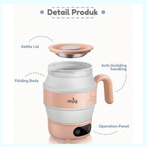 Emily Portable Water Kettle 0.6L (EPWK-72001)