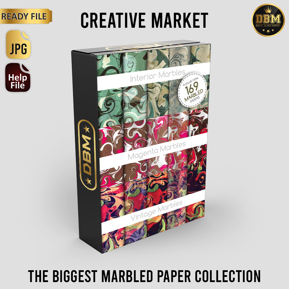 The Biggest Marbled Paper Collection - JPEG Ultra HD