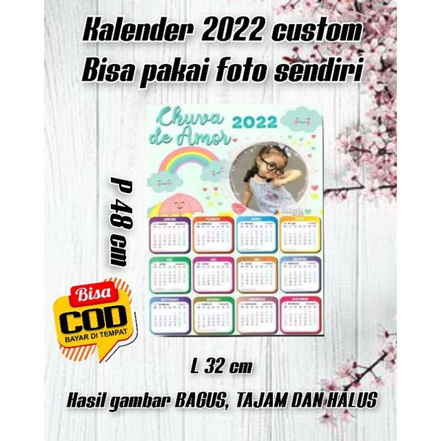 

KALENDER CUSTOM 2022 | BISA PAKAI FOTO KEINGINAN SENDIRI