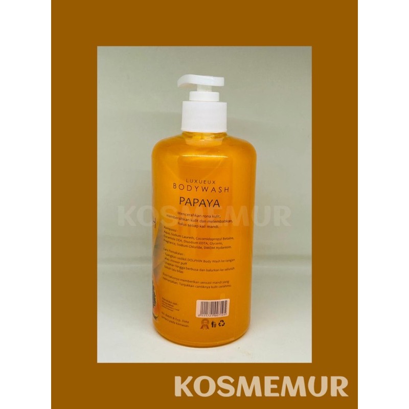 Sabun Dolphin PAPAYA 500ml SABUN PEMUTIH CAIR WAJIB NAMBAH BUBBLE