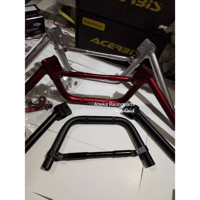 Stang drag acerbies import stelan universal / stang derajat acerbis / stang drag fixi slip on