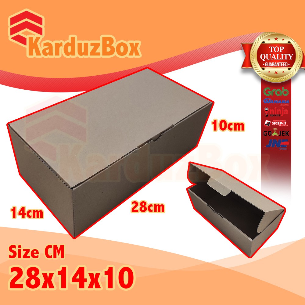 

28x14x10 kotak Kardus Packing Box Pizza, box hampers, box kado, kardus diecut polos