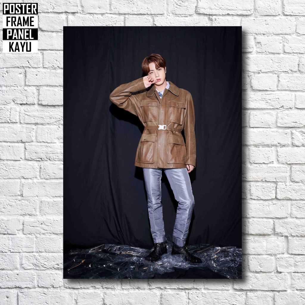 Poster BTS Jin DICON Frame Kayu Solid A4 JIN128