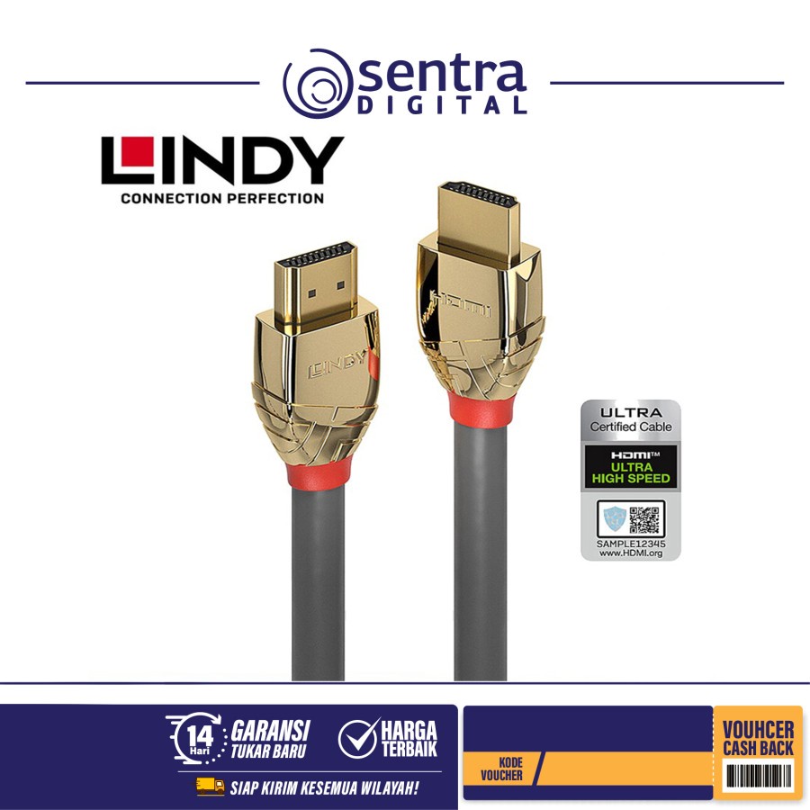 Lindy Gold HDMI 2.1 Cable 5m - 37604