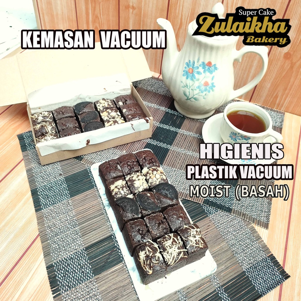 Brownies Fudgy Dark Chocolate/Brownies sekat/Fudgy brownie