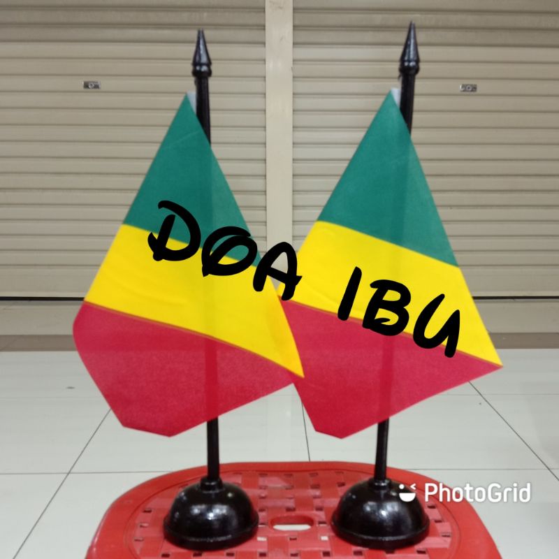 

best seller tiang kayu meja+bendera CONGO/KONGO ready stock