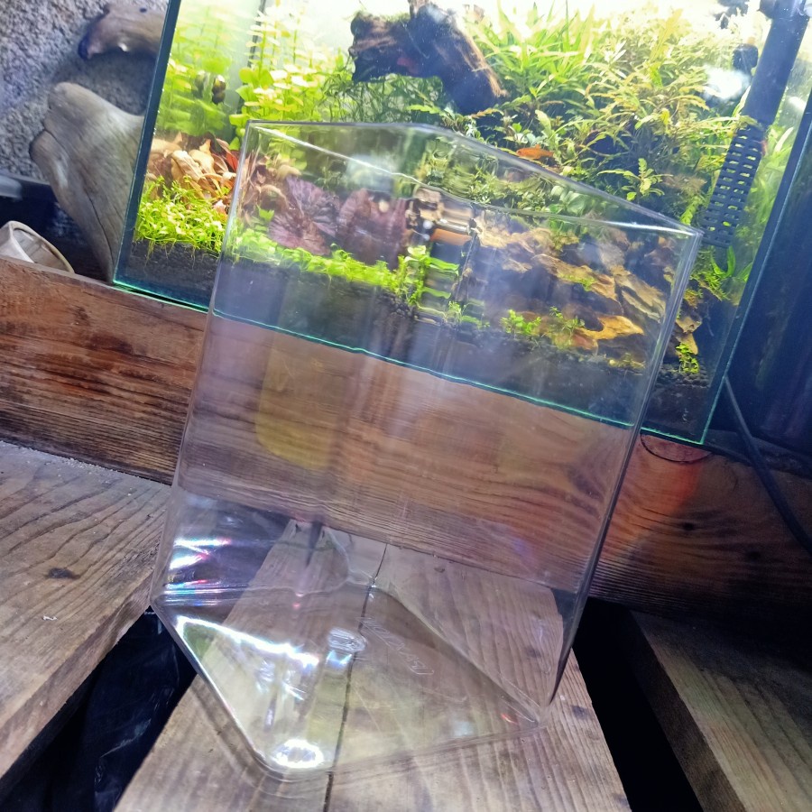 TOPLES CUPANG 4L 4 LITER KOTAK 14,5CM AQUARIUM AQUASCAPE PALUDARIUM