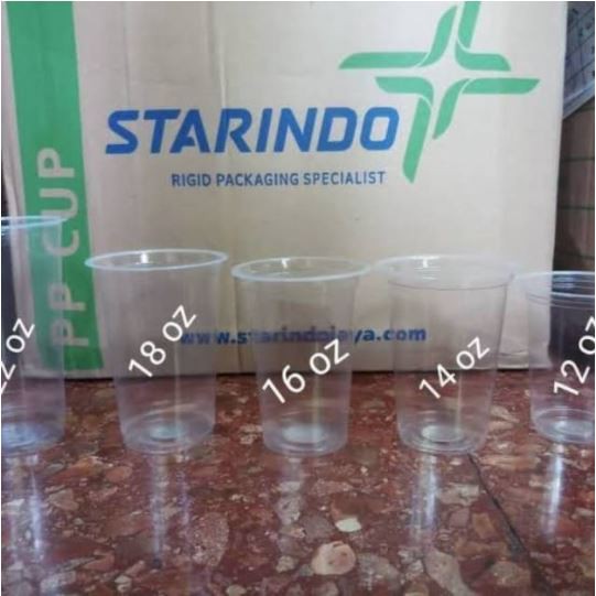 [DUS] Gelas Starindo 5gr 12oz [HARGA DUS]