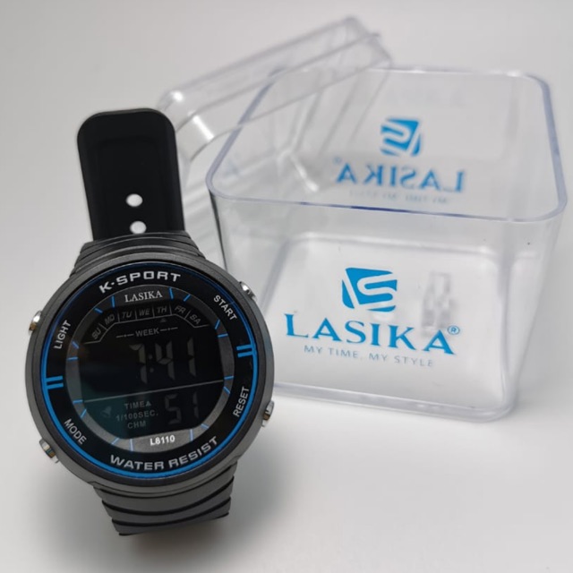 Jam Tangan Pria Wanita LASIKA 8110 asli sporty digital ada led anti air