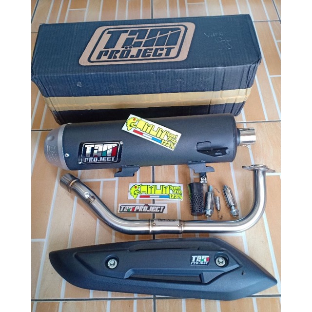 knalpot tzm project vario 150 125 new