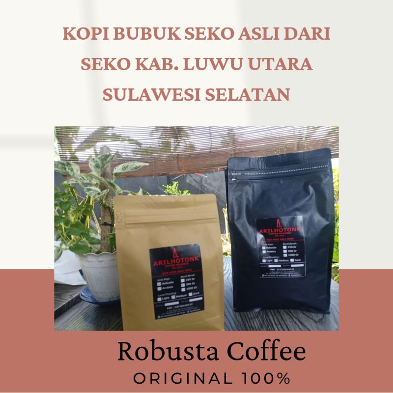 

Kopi Bubuk Robusta - Kopi Seko 100% Original-250gr. 500gr. 1kg